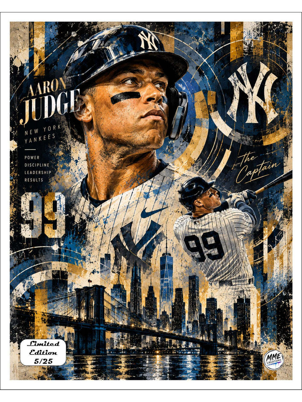 4698 Aaron Judge Avant-Garde Collection Limited Edition /25 8x10 Sports Print